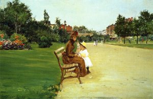 The Park, mother and girl