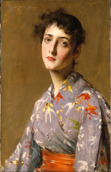 Girl In A Japanese Kimono